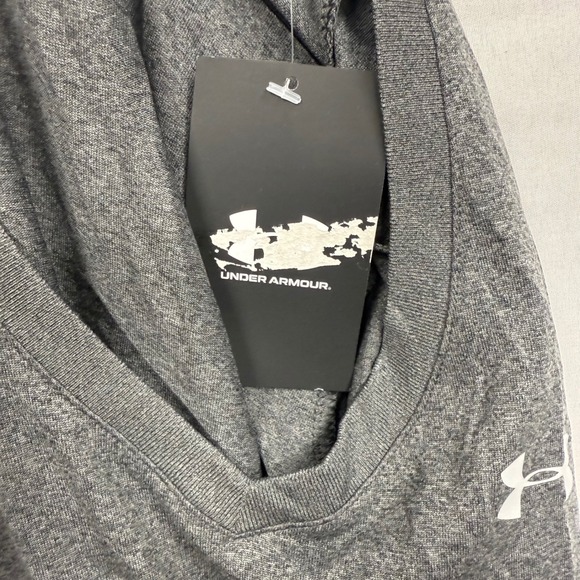 Under Armour Heatgear Loose Fit V‎ Neck T Shirt Women's Size SM Dark Gray - Picture 11 of 14